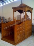Mimbar Masjid Kubah Kayu Jati Kode ( MM 041 )