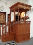 Mimbar Masjid Ukir Lemahan Kayu Jati Jepara Kode ( MM 054 )